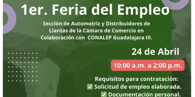 Convoca Conalep Guadalajara III a Feria del Empleo