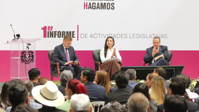 Presenta primer informe grupo parlamentario de Hagamos