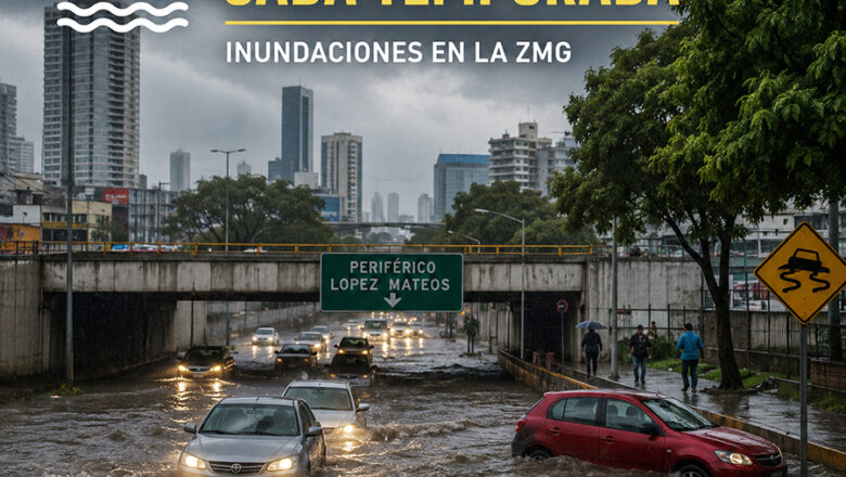 Inundaciones, imagen repetida en Guadalajara