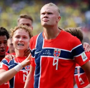Haaland y Noruega eliminan a Brasil