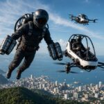 El hombre a punto de volar