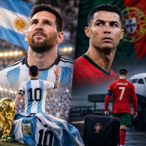 Messi y Cristiano, despedidas de contraste