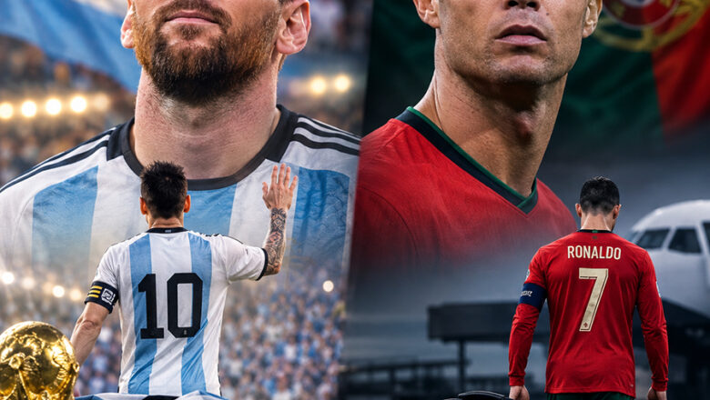 Messi y Cristiano, despedidas de contraste